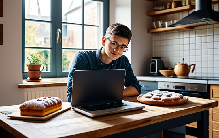 제과제빵 자격증 독학 성공 후기 - Studying Baking**

"A person, fully clothed in casual attire, sitting at a table with baking books a...