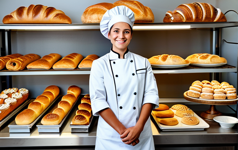 제과제빵 자격증 독학 성공 후기 - Baking Experiment**

"A baker, fully clothed in a clean apron, in a well-lit kitchen, experimenting ...