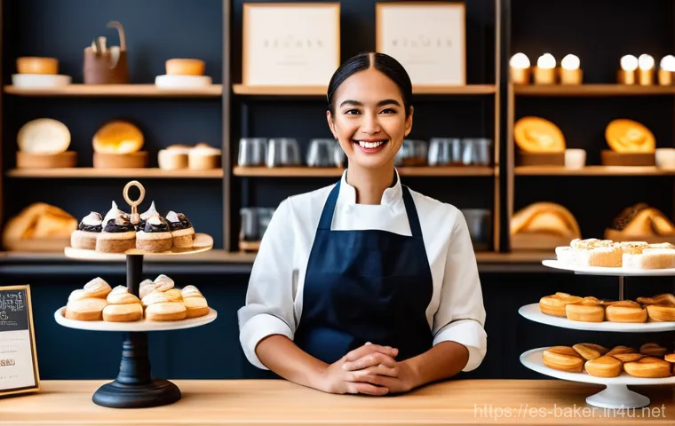 제과제빵 자격증 관련 학과 정보 - A dynamic and elegant scene inside a high-end, bustling patisserie kitchen during peak production. A...
